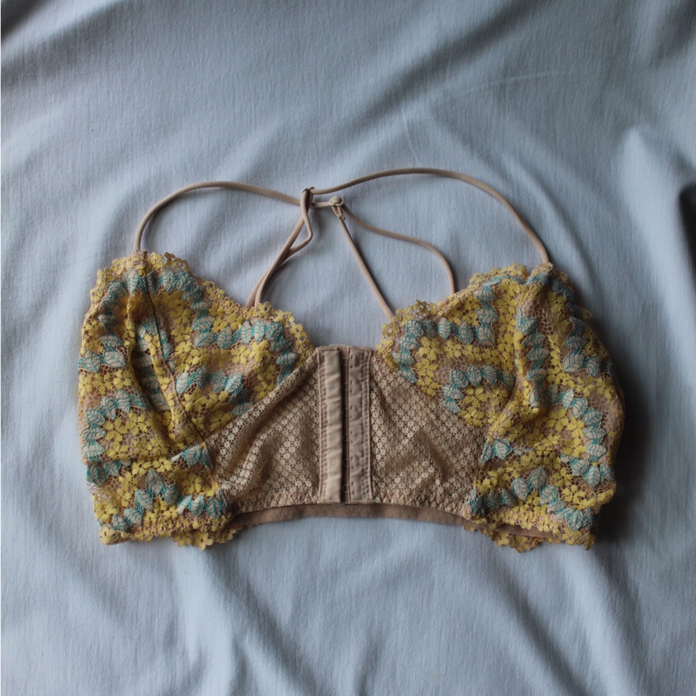 Free People Multicolor Lace Bralette